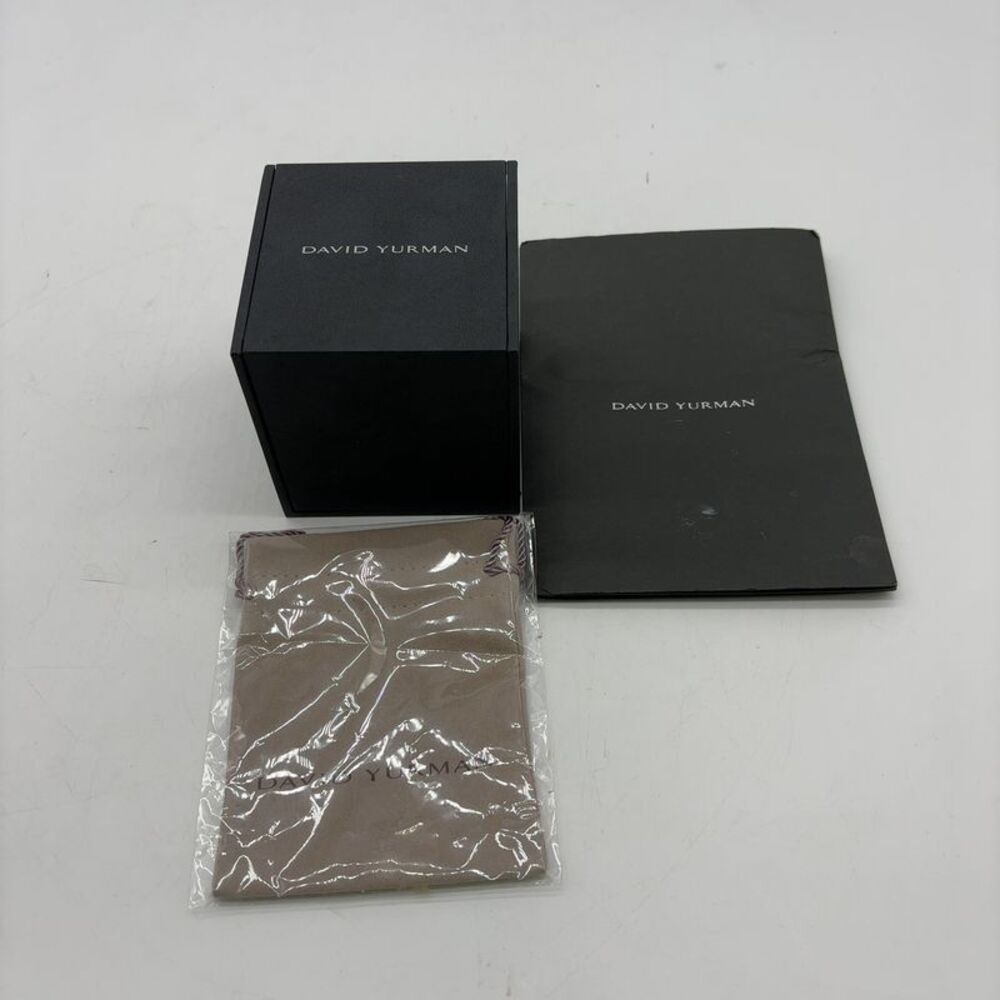 David Yurman Silver Rope-Edge Band
